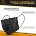Buy Charlemain 50x Black Medical Masks - EN 14683 Type IIR BFE 99.9% Latex-Free 3-Layer Protection | International Shipping - Buy Online on SooperMarket.com