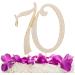 70 Cake Topper for 70th Birthday or Anniversary Gold Crystal Rhinestone Decoration (Gold) - Buy Online on SooperMarket.com