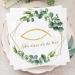 20 pieces napkins fish eucalyptus green nice that you are there |3 LAGID PAPER SPTICATIONS FOR BUFT Communion Confirmation Young Girls |Table decoration for babyparty |Vintage disposable white Napkins Fisch20