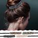 Rhinestone Hair Bun Maker Set - Elegant & Convenient Hair Styling Tool for Women & Girls - Perfect DIY Hairstyle Accessory - Dark Color - Buy Online on SooperMarket.com
