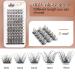 Veleasha 72pcs DIY D Curl Lash Clusters | Volume & Natural Look Individual Lashes | 8-16mm Mix Length False Eyelashes for Home Extensions - Buy Online on SooperMarket.com
