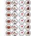 24 American Football Wafer Cupcake Toppers Edible PREMIUM THICKNESS Sweetened Vanilla Wafer Card Cupcake Decorations - Buy Online on SooperMarket.com