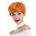 WIG ME UP 0824-T2735/TF2201 | Short Pixie Wig with Side Parting | Slightly Wavy Orange Wig for Women - International Shipping Available - Buy Online on SooperMarket.com