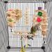 Onebarleycorn Budgie & Parrot Toy Set - 7 Wooden Bird Toys Swings & Canaries for Happy Pet Playtime - Buy Online on SooperMarket.com