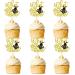 Cyodoos 24Pcs Bee Cupcake Toppers What Will It Bee Cake Decorations for Bee Theme Baby Shower Kids Boys Girls Birthday Party Decoration Supplies Bee5