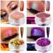 Multichrome Loose Glitter Eyeshadow Set with Brushes and Fixer - Holographic Sparkle and Duochrome Effects - Buy Online on SooperMarket.com