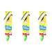 3PK Dishmatic Fillable Washing up Brush with Handle Colour and Design May Vary (Refill with Handle) E- Refill with Handle