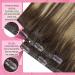 Youngsee Ombre Clip-in Hair Extensions - 55cm Real Hair 120g Brown to Blonde 7 Pieces #4/27/4 - Perfect for Long Gorgeous Locks - Buy Online on SooperMarket.com