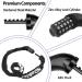 NDakter 5-Digit Combination Bike Chain Lock - Heavy Duty Anti-Theft Security for Bicycle, Scooter, Motorcycle - 3.2 ft Long - Resettable - Black - Buy Online on SooperMarket.com