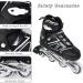 KIKSTYO Adjustable Inline Skates | Full Light Up Wheels | X-Large Size | Black Roller Skates for Kids, Adults, Women, and Boys - Buy Online on SooperMarket.com