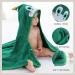 Bamboo Hooded Baby Bath Towel | Toddler Wearable Blanket | Dinosaur Bathrobe - Large Size 75x100cm - Buy Online on SooperMarket.com