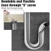 Buy 90cm Sewer Pipe Unblocker - Bathroom & Kitchen Hair Clog Cleaner Tool - Buy Online on SooperMarket.com