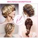 Sularpek 3pcs Topsy Tail Hair Tool Set - Pink Looping Hair Styling Kit with Comb - Ideal for French Braids & Creative Hairstyles - Buy Online on SooperMarket.com