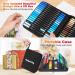 Eglyenlky 100 Colors Dual Brush Pens Markers for Adult Coloring - Fine Tip and Brush Tip, Ideal for Drawing, Calligraphy, Sketching - Black Set - Buy Online on SooperMarket.com