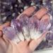 Crystal Natural Amethyst Cluster Rough Gravel Rock Crystal Raw Gemstone Decoration HOMEZHOU (Size : 100G) - Buy Online on SooperMarket.com