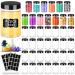 Plastic Jars with Lids 6OZ 42PCS,Small Cosmetic Slime Containers Clear Travel Round Jars Empty Refillable Sample Containers Leak Proof Pot Jars with Black Lids for Lotion, Cream, Cosmetics, Sugar Scrub, Body Butters,Makeup…
