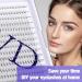 300PCS Cluster Lashes Extension DD Curl 10D 0.07mm 8-16mm | Wide Stem Individual Eyelashes Clusters | DIY Eyelashes Extensions Kit | RR-8-16mm Cluster Lashes-10D-0.07-DD - Buy Online on SooperMarket.com