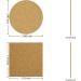 Ceramic Tile for Crafts Coasters 24 Pack White Tiles Unglazed 4 Inch with 24 Pack Cork Backing Pads Includes Square and Round Ceramic Coasters for DIY Arts Craft Project Coasters - Buy Online on SooperMarket.com