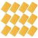 12Pcs Dish Sponge Non-Scratch Scrub Sponge Absorbent Kitchen Sponges Quick Foaming Dish Scrubber Pads for Effortless Cleaning Dishes Pots Pans Yellow