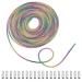 Milist Crystal Strass-Kordelschneider- replacement laces metal-head-glitter rope for sneakers shorts hoody (5m drilling rope+ 20 heads b) Color