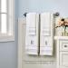 SKL Home Monogram Hand Towel Set - J, 16x26, White (2 Pack) - Buy Online on SooperMarket.com
