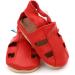 Dotty Fish Soft Leather Baby Shoes | Toddler Sandals | Non-slip Suede Soles | Red, 0-6 Months to 3-4 Years - Buy Online on SooperMarket.com