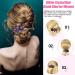 Rhinestone Double Flower Hair Clip Set - 8 Pieces | Crystal Glitter Hair Accessories for Women and Girls - Buy Online on SooperMarket.com