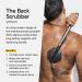 Tooletries Silicone Back Scrubber with Long Handle + Reusable Hook - Charcoal - Buy Online on SooperMarket.com