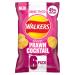 Walkers Less Salt Potato Crisps Delicate Prawn Cocktail 6X25g Delicate Prawn Cocktail 150 g (Pack of 1)