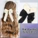 2 Pack Bow Hair Clips White Hair Bows for Women Girls Large Bow Clips Hair Barrette Hair Accessories Beige - Buy Online on SooperMarket.com