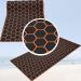 94.5"X 35.4"Hexagonal Stripes EVA Self-Adhesive Boat Decking Sheet Marine Yacht RV Swimming Pool Boat Flooring Sheet Thick Non-Skid mat