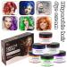 Kids Temporary Hair Color Dye Wax Set - 6 Vibrant Colors for Girls, Perfect Birthday Party & Holiday Gift for Ages 4-9 - Ideal for Cosplay, DIY Fun, Halloween & Christmas Celebrations - Buy Online on SooperMarket.com