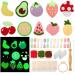 Cindeer 10 Pcs Embroidery Punch Needle Glow in The Dark Food Series Refrigerator Magnets Set Punch Needle Kits Adults Beginner Rug Tufting Needle Punch Kit  Patterns  Yarns  Embroidery Hoop  Tools