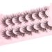 Geeneiya Wispy Mink Lashes Multipack - 7 Pairs 18mm Long Strip Lashes for Natural Volume & Fluffy False Eyelashes with Cat Eye Fairy Look - Buy Online on SooperMarket.com