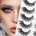 Lash Extension Kit - 10pcs Fluffy Wispy Fox Cat Eye & Volume Curly Strip Lashes for Natural Makeup & Cosplay | Lightweight Black Eyelashes - Buy Online on SooperMarket.com