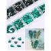 Kalolary Green Nail Rhinestones | Christmas 3D Flatback Red Crystal Charm Stones | Tweezer & Picker Set | DIY Acrylic Nail Art Decoration - Buy Online on SooperMarket.com