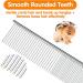 Stainless Steel Pet Comb | Detangling Tool for Dogs and Cats | Grooming Tool for Small, Medium, and Large Pets - Buy Online on SooperMarket.com