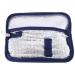 Knadgbft Portable Insulin Cooler Bag Diabetic Insulin Travel Case Cooler Pill Box Aluminum Foil Ice Bag (Navy Blue)