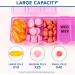 Apex 7 Day Bubble Lok Weekly Pill Organizer Weekly Pill Organizer Daily Easy-Open See-Through Lids Organize Medication or Vitamins Berry - Buy Online on SooperMarket.com