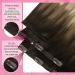 Youngsee Balayage Clip-in Hair Extensions | Real Hair Brown to Blonde | 35cm - 7PCS - Buy Online on SooperMarket.com