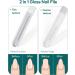 Glass Nail File Upgraded Glass Nano Nail File Bilateral Glass Nail File Glass Nail File for Natural Nails Washable Nail File - Buy Online on SooperMarket.com