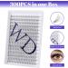 300PCS Cluster Lashes Extension DD Curl 10D 0.07mm 8-16mm | Wide Stem Individual Eyelashes Clusters | DIY Eyelashes Extensions Kit | RR-8-16mm Cluster Lashes-10D-0.07-DD - Buy Online on SooperMarket.com