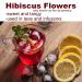 Ole Rico Dried Hibiscus Flowers 4 oz - Perfect for Hibiscus Tea - 100% Natural, Cut and Sifted - Resealable Bag - 4 Ounce Pack - Buy Online on SooperMarket.com