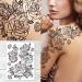 Hand Drawn Black Roses Temporary Tattoos | Supperb Flower Designs - Buy Online on SooperMarket.com