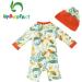 UPF 50+ Baby Boy Swimwear Set with Sun Hat | Infant Toddler One Piece Zip Swimsuit for 12-18 Months | Sun Protection Bathing Suit by Upandfast - Buy Online on SooperMarket.com