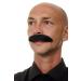 WIG ME UP - MU12-1B Black Human Hair Cowboy Beard & Moustache for Authentic Style | International Shipping Available - Buy Online on SooperMarket.com