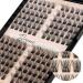 Lashview eyelash cluster 144 PCs clusters DIY cluster eyelash extensions mega volume reusable single eyelash clusters volume look super thin band for soft (volume d-10-16mix) 703h-144d