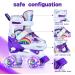 SHDSL Girls Roller Skates | 4 Size Adjustable with 8 Light Up Wheels | Fun Illuminating Skates for Beginners | Sizes 11C-1Y US - Buy Online on SooperMarket.com