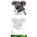 "Koala Magnetic List Pads" Uniquely Shaped Sticky Notepad Measures 8.5 by 3.5 Inches