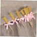 Gadpiparty 10 Pcs First Birthday Wedding Fondant Topper Baby Shower 1st Birthday 1 Year One Year Old Birthday Cake Picks Stick Glitter Cupcake Picks Cakes Cake Topper Insert Card Number - Buy Online on SooperMarket.com